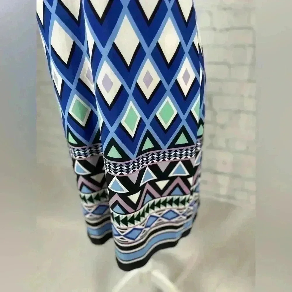 New NWT Jessica Howard Women's Size S MISSY Dress Blue Purple White‎ Diamond - Picture 4 of 12